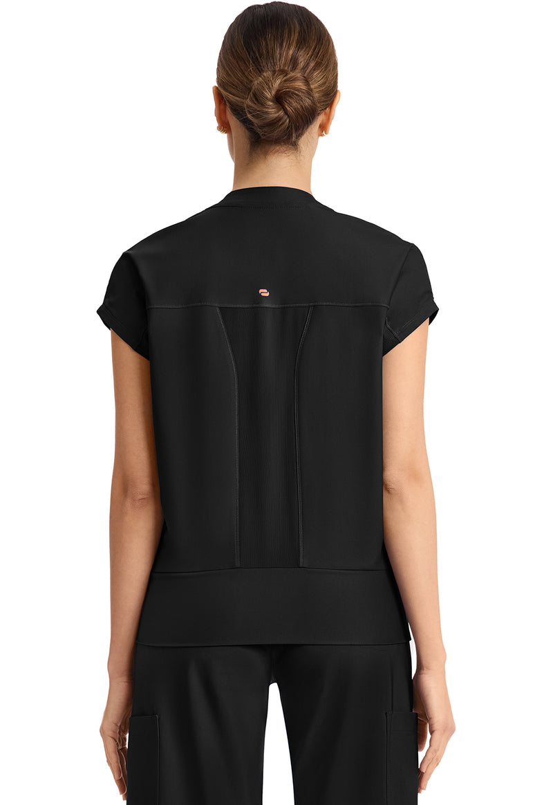 Black - Dolman V-Neck Top (Back)