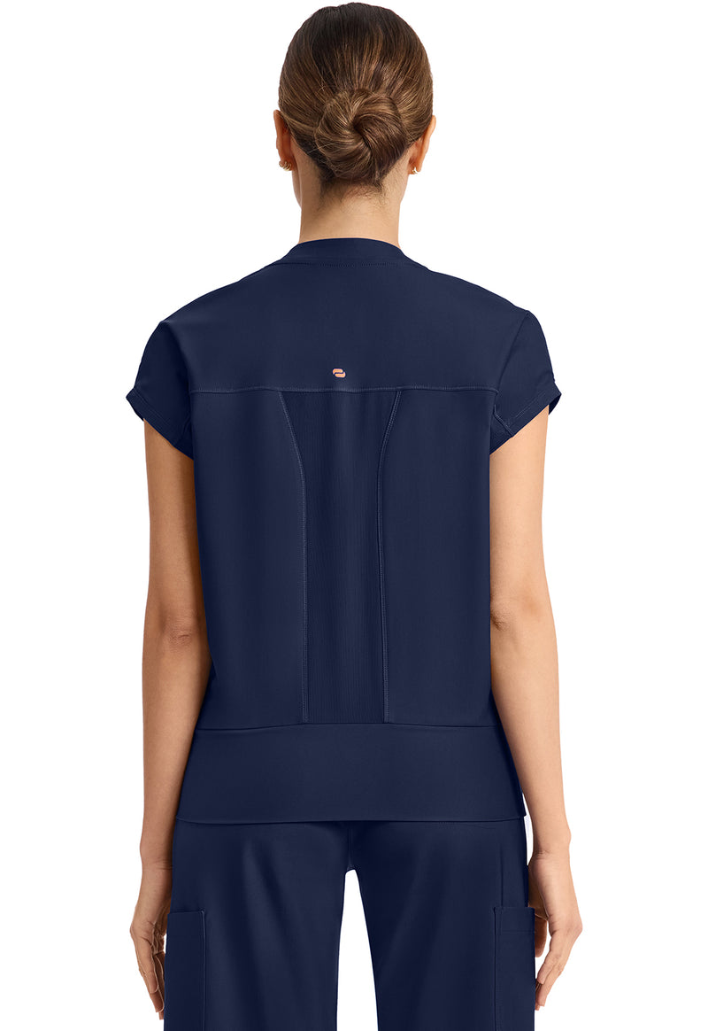 Navy - Dolman V-Neck Top (Back)