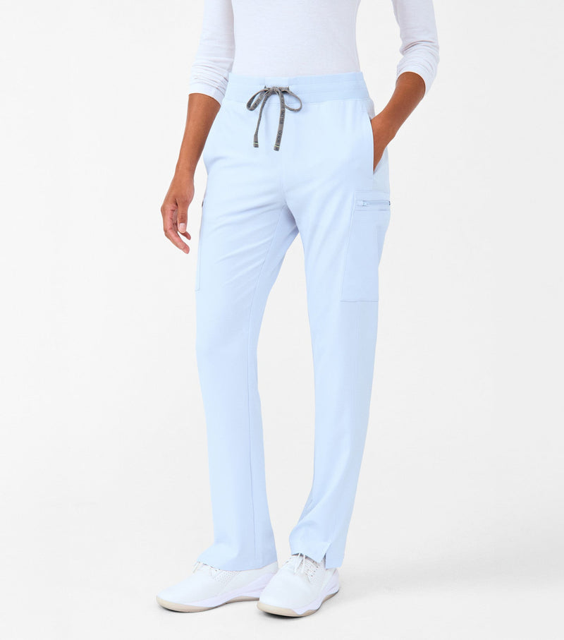 Ethereal Blue - Landau Forward Women's 7 Pocket Cargo Scrub Pant for Nursing
