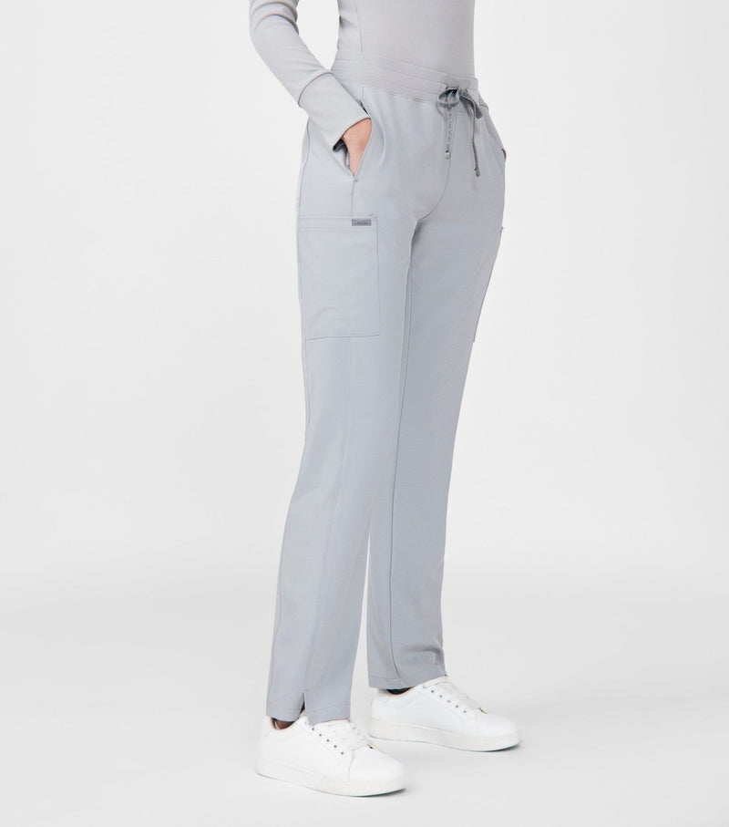 Gray - Landau Forward Women's 7 Pocket Cargo Scrub Pant for Nursing