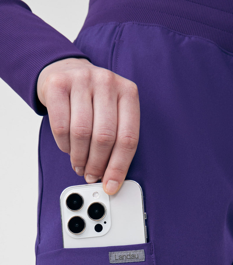 Grape - Landau Forward Women's 7 Pocket Cargo Scrub Pant for Nursing