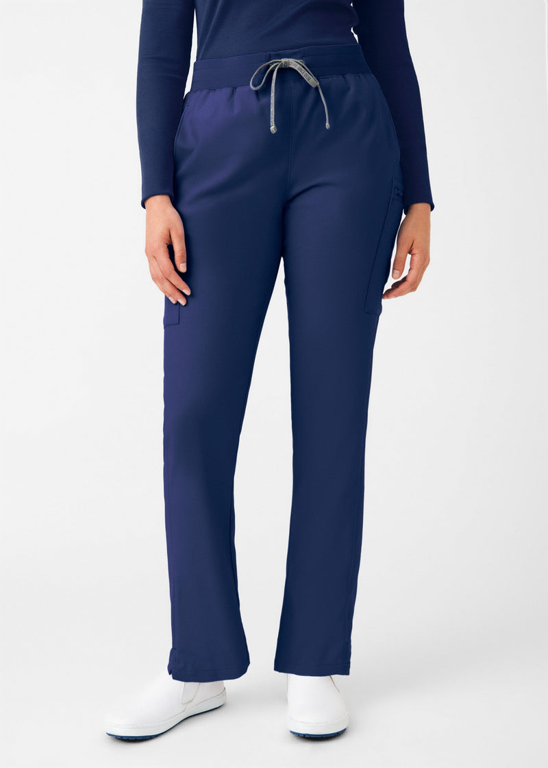 Navy - Landau Forward Women's 7 Pocket Cargo Scrub Pant for Nursing