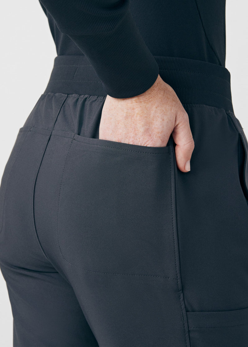 Pewter - Landau Forward Women's 7 Pocket Cargo Scrub Pant for Nursing
