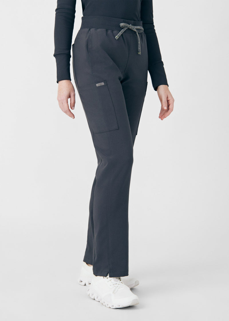 Pewter - Landau Forward Women's 7 Pocket Cargo Scrub Pant for Nursing