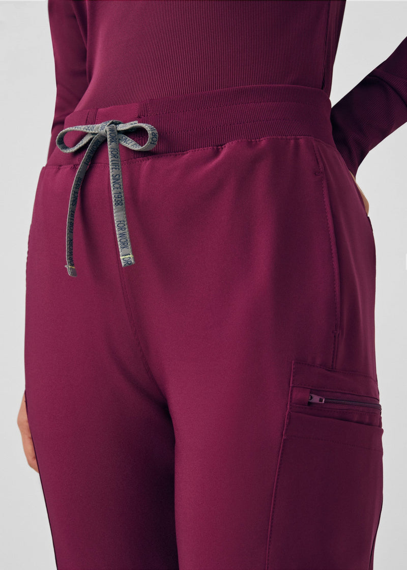 Wine - Landau Forward Women's 7 Pocket Cargo Scrub Pant for Nursing