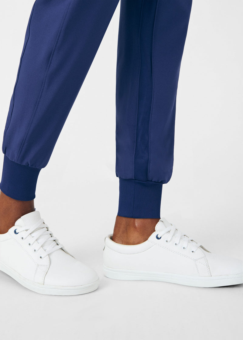 Navy - Landau Forward Women's 7 Pocket Cargo Jogger Scrub Pant for Nursing