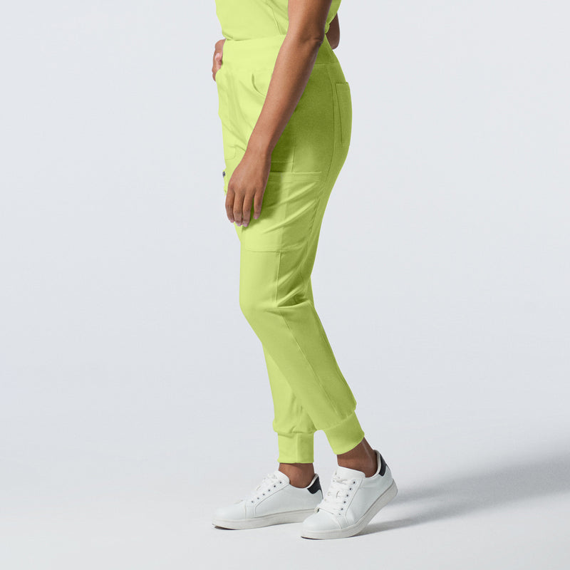 Citron - Landau Forward Women's 7 Pocket Cargo Jogger Scrub Pant for Nursing