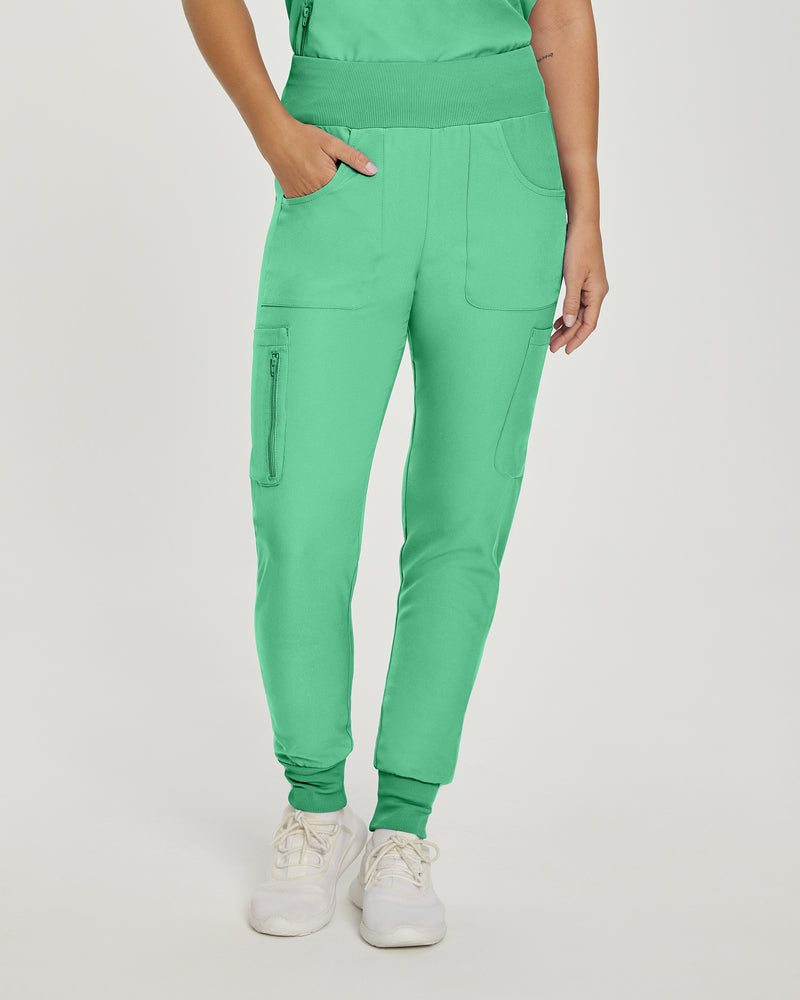 Nu Green - Landau Forward Women's 7 Pocket Cargo Jogger Scrub Pant for Nursing