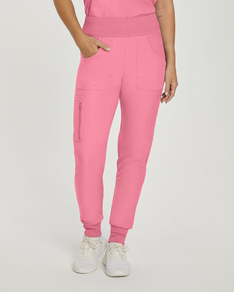 Rose Quartz - Landau Forward Women's 7 Pocket Cargo Jogger Scrub Pant for Nursing