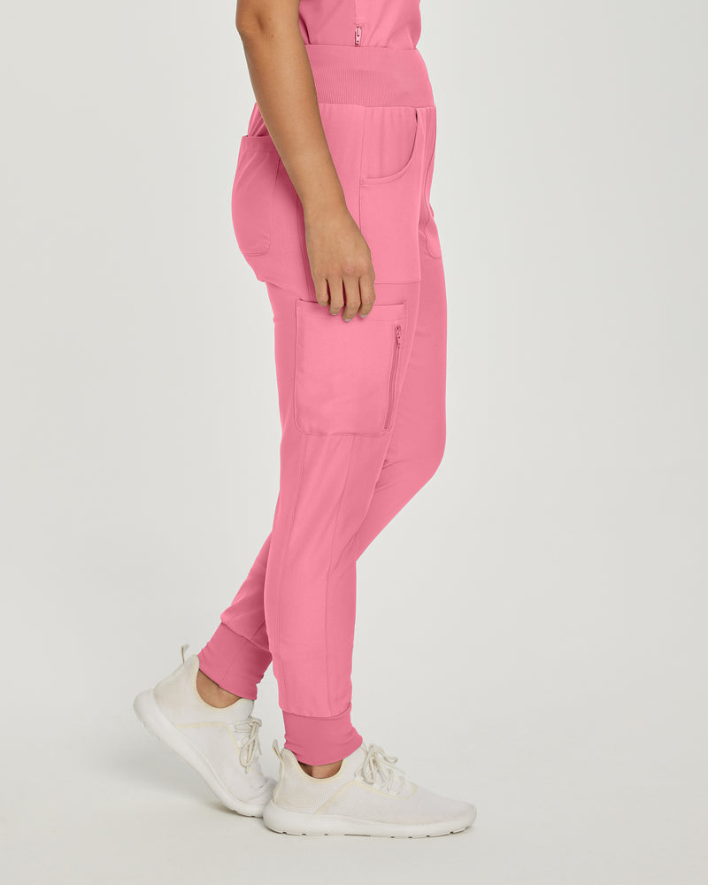 Rose Quartz - Landau Forward Women's 7 Pocket Cargo Jogger Scrub Pant for Nursing