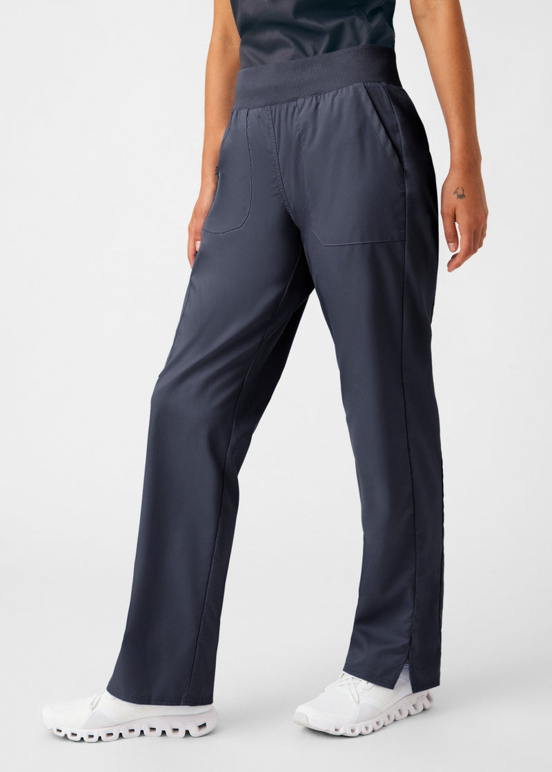 Graphite - Landau ProFlex Women's 5 Pocket Cargo Scrub Pant for Nursing