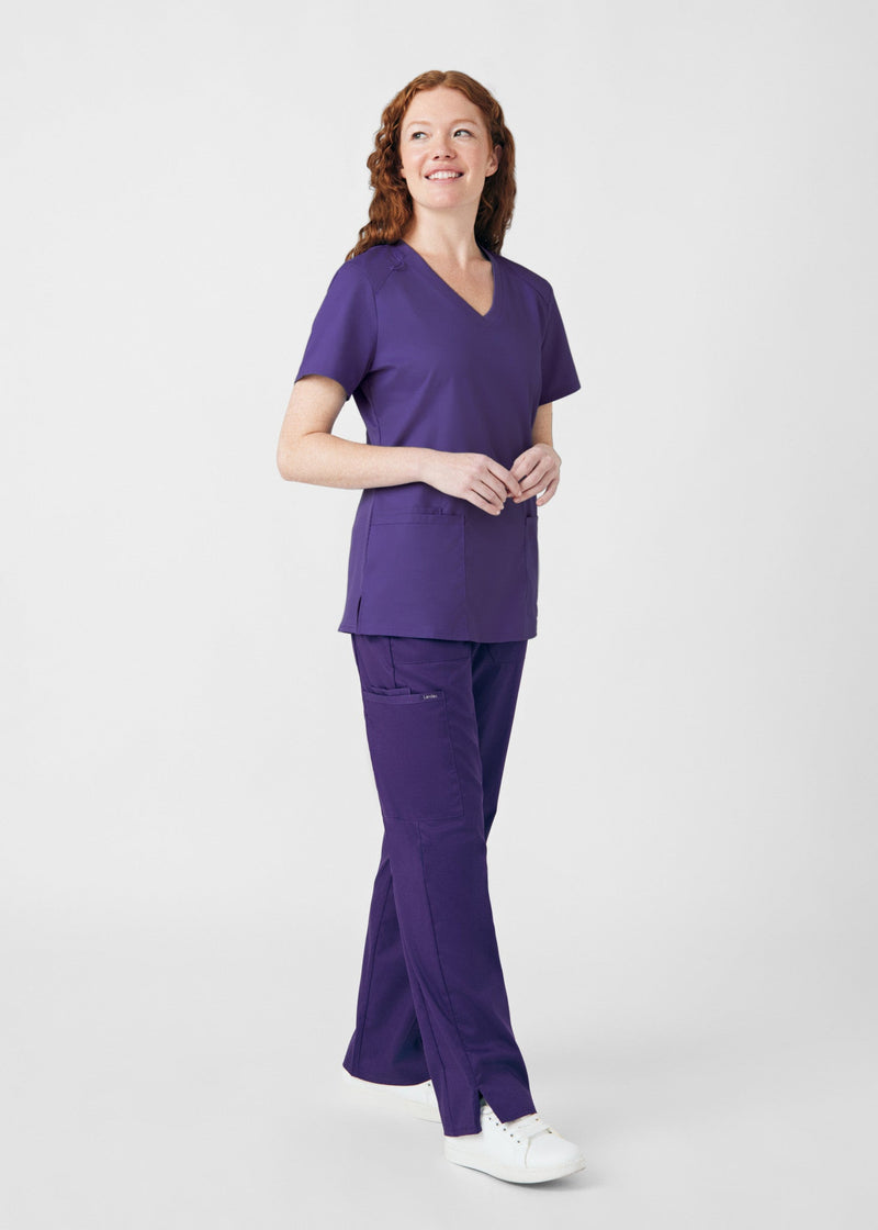 Grape - Landau ProFlex Women's 5 Pocket Cargo Scrub Pant for Nursing