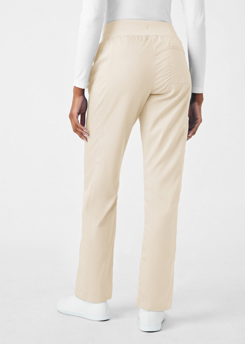 Sandstone - Landau ProFlex Women's 5 Pocket Cargo Scrub Pant for Nursing