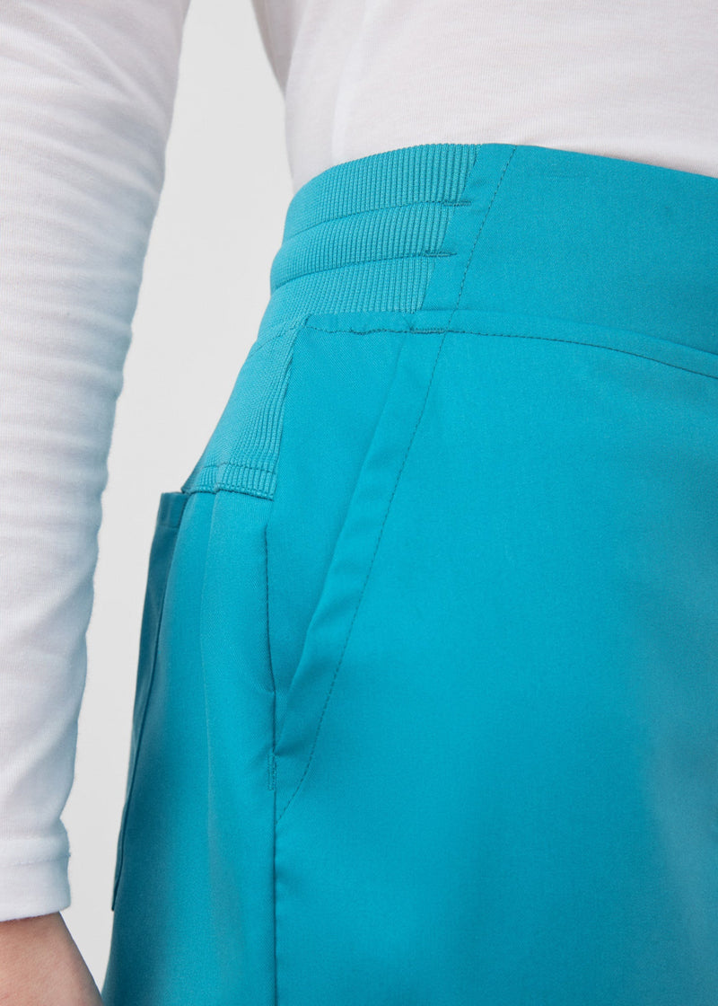 Teal - Landau ProFlex Women's 6 Pocket Cargo Jogger Scrub Pant for Nursing