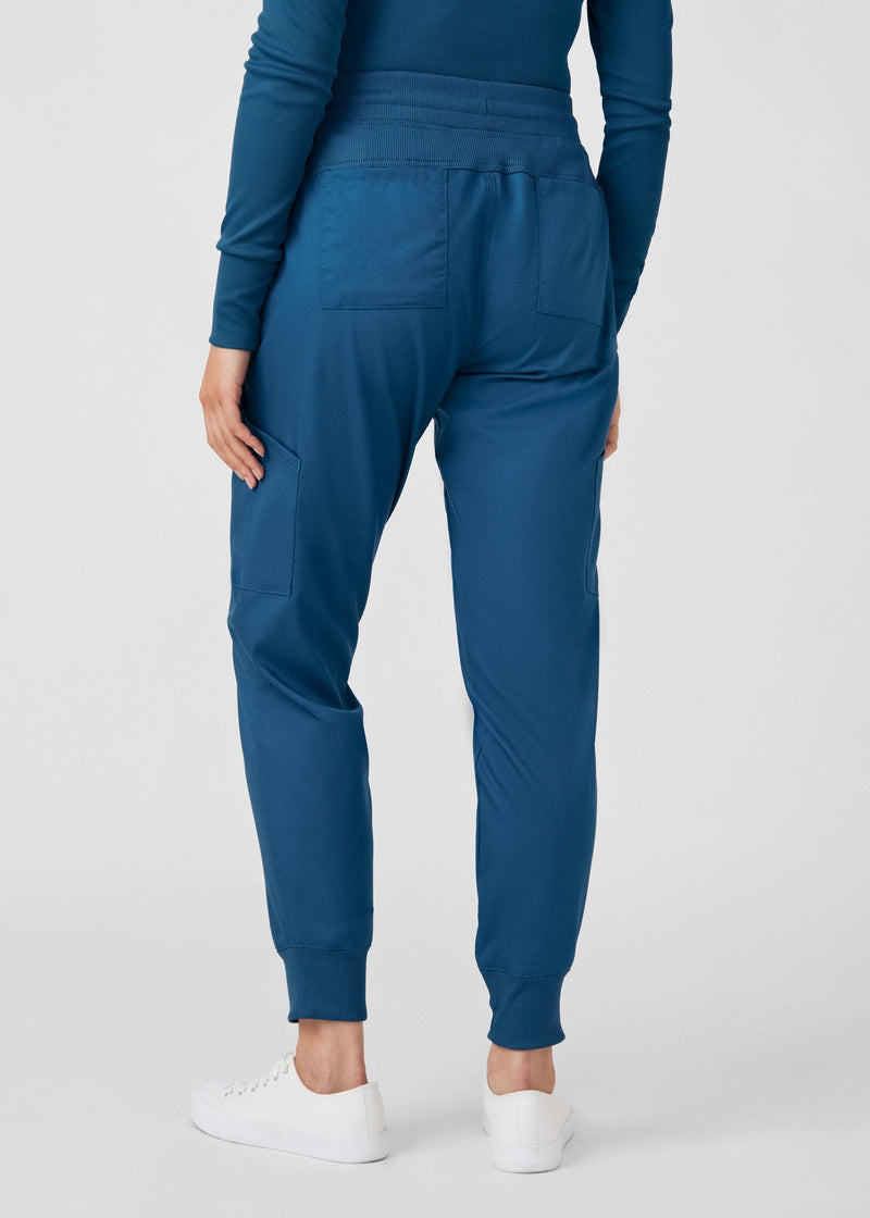 Caribbean - Landau ProFlex Women's 6 Pocket Cargo Jogger Scrub Pant for Nursing