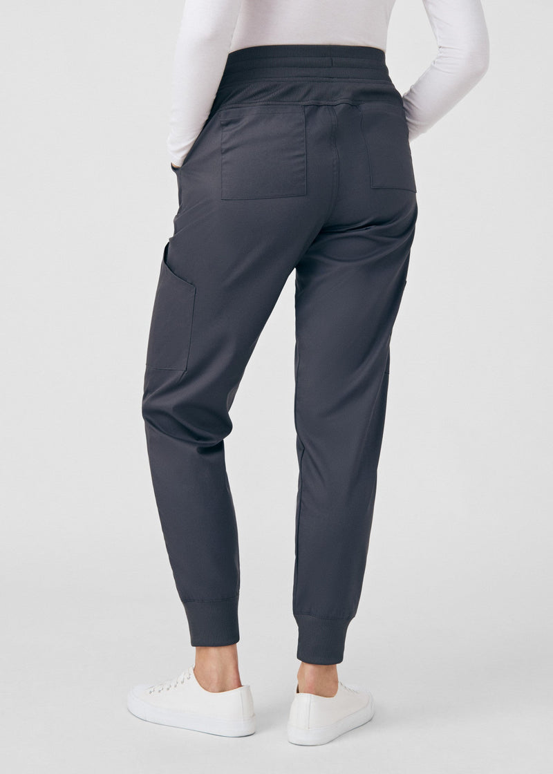 Graphite - Landau ProFlex Women's 6 Pocket Cargo Jogger Scrub Pant for Nursing