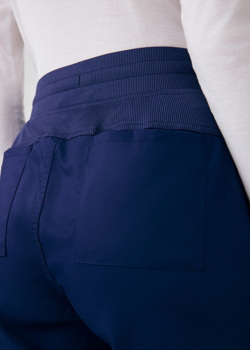 True Navy - Landau ProFlex Women's 6 Pocket Cargo Jogger Scrub Pant for Nursing