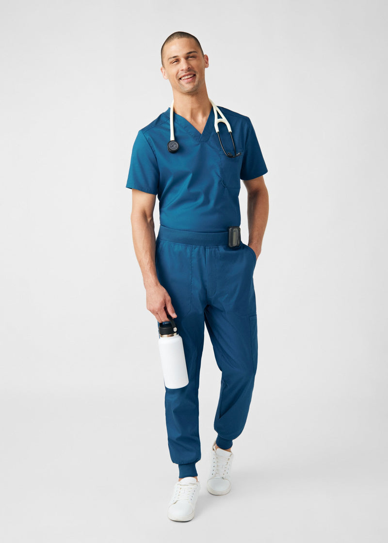 Caribbean - Landau ProFlex Men's 7 Pocket Cargo Jogger Scrub Pant for Nursing
