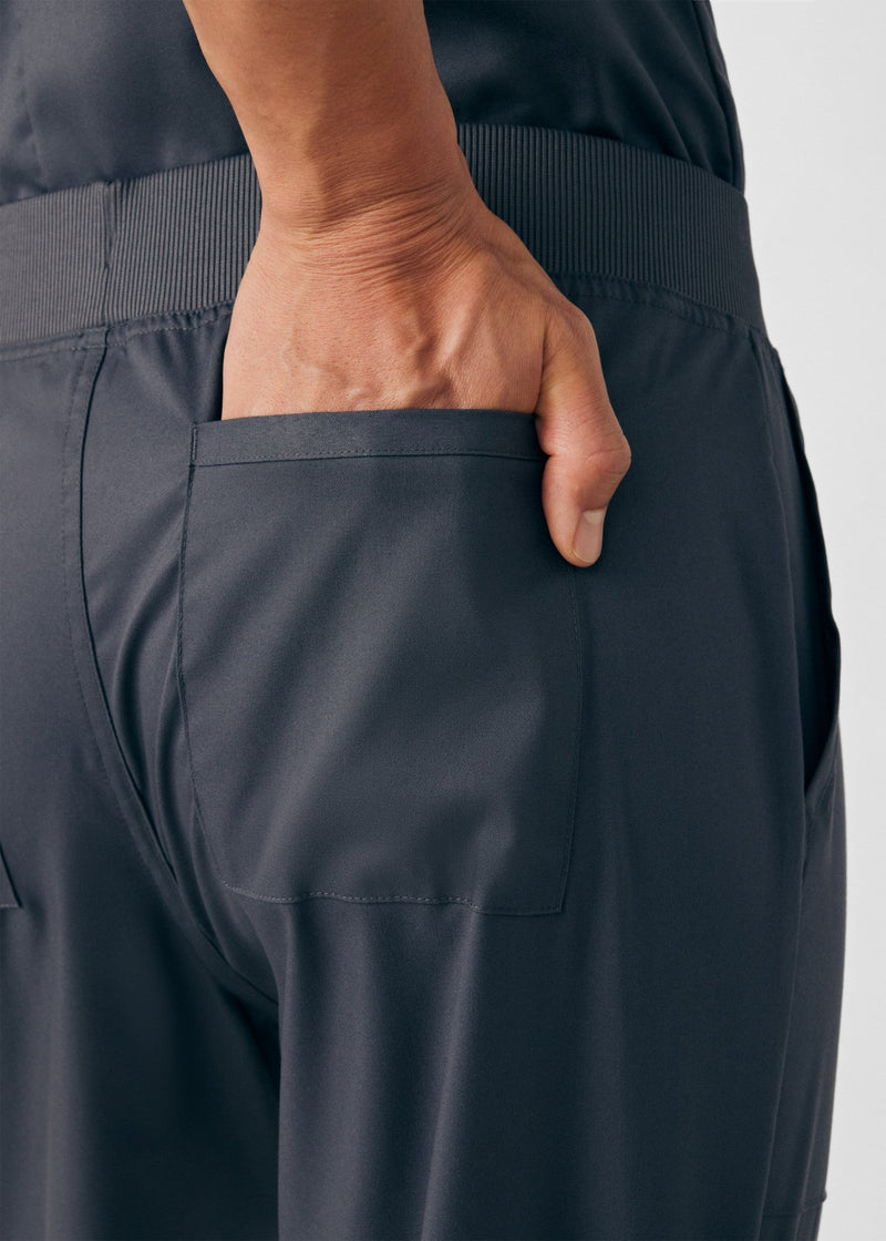 Graphite - Landau ProFlex Men's 7 Pocket Cargo Jogger Scrub Pant for Nursing