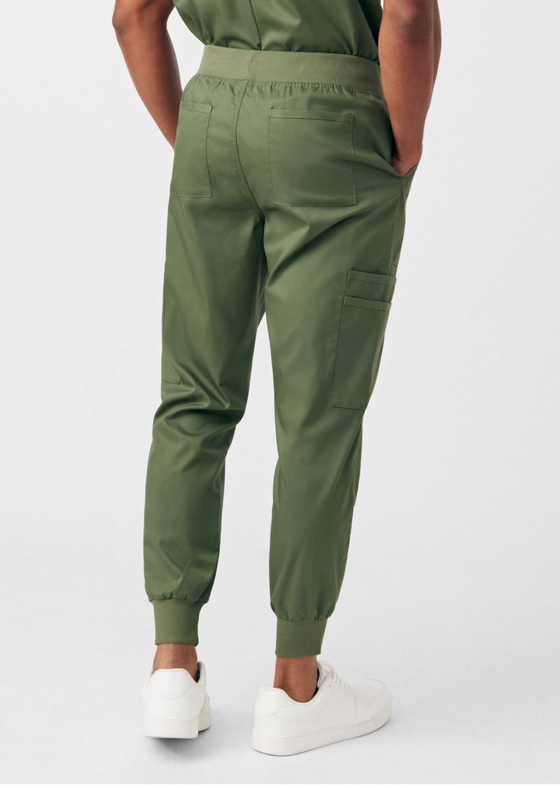 Olive Moss - Landau ProFlex Men's 7 Pocket Cargo Jogger Scrub Pant for Nursing