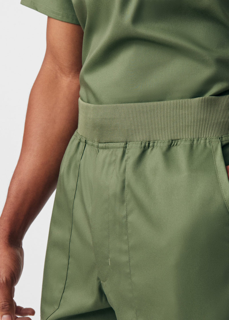 Olive Moss - Landau ProFlex Men's 7 Pocket Cargo Jogger Scrub Pant for Nursing