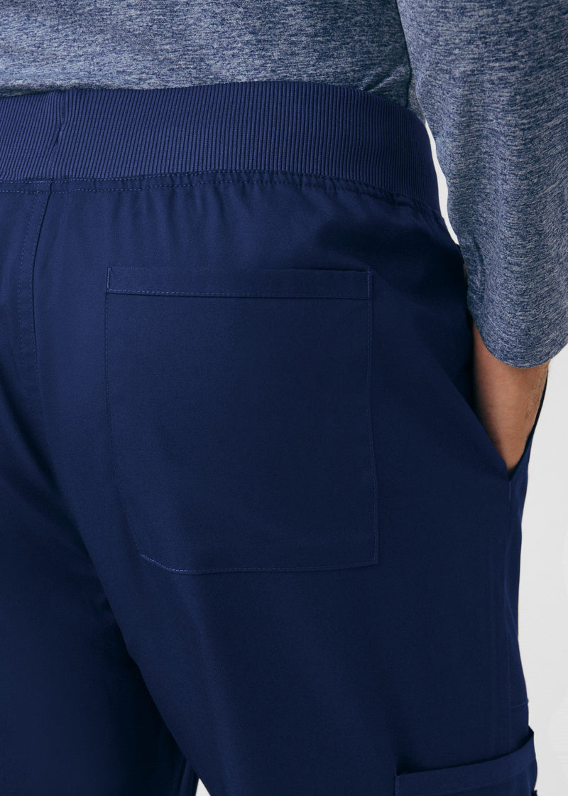 True Navy - Landau ProFlex Men's 7 Pocket Cargo Jogger Scrub Pant for Nursing