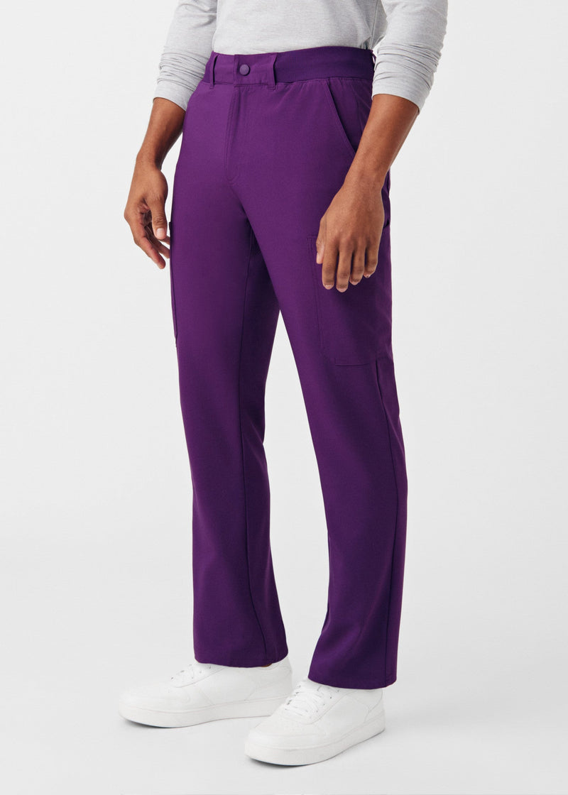 Eggplant - Landau Forward Men's 8 Pocket Cargo Scrub Pant for Nursing