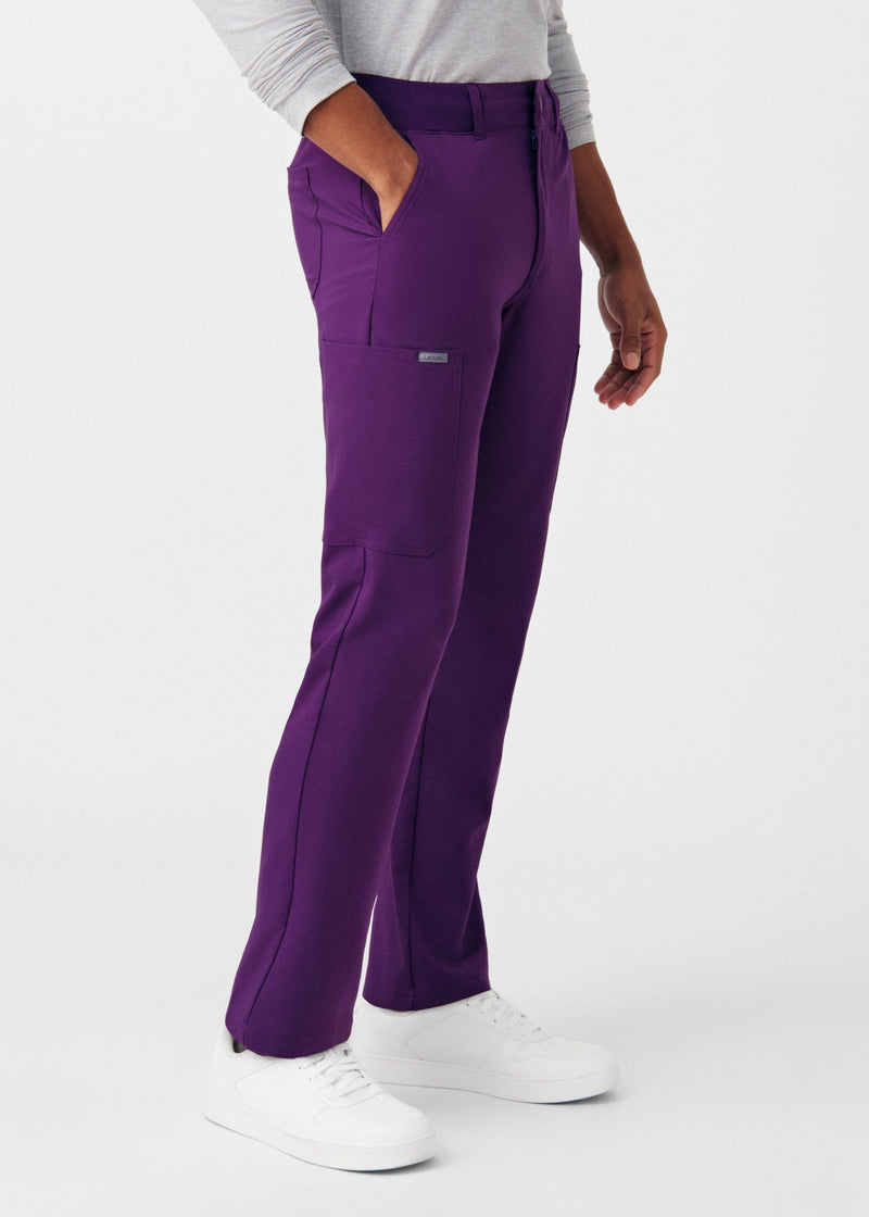 Eggplant - Landau Forward Men's 8 Pocket Cargo Scrub Pant for Nursing