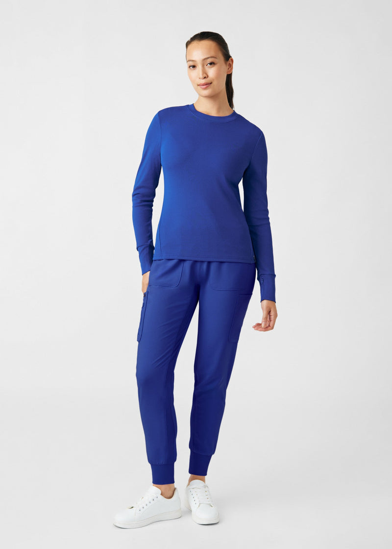 Galaxy - Landau Forward Women's 1 Pocket Long Sleeve Crew Neck Underscrub Tee for Nursing
