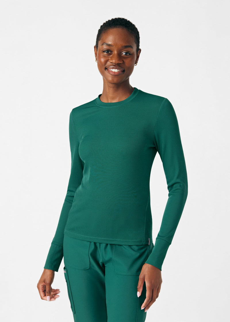 Hunter - Landau Forward Women's 1 Pocket Long Sleeve Crew Neck Underscrub Tee for Nursing