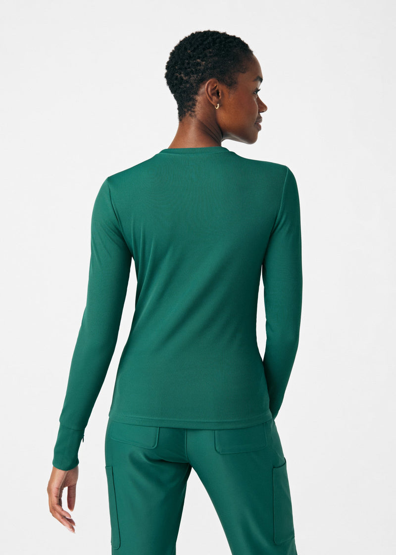 Hunter - Landau Forward Women's 1 Pocket Long Sleeve Crew Neck Underscrub Tee for Nursing
