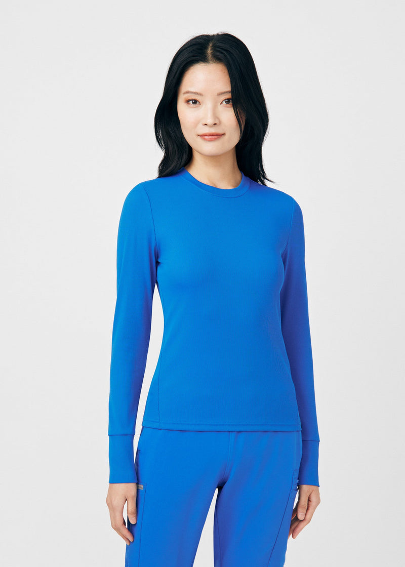 Royal - Landau Forward Women's 1 Pocket Long Sleeve Crew Neck Underscrub Tee for Nursing