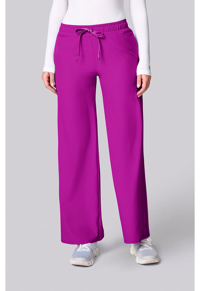 Back to the Fuschia - Med Couture Insight Women Scrub Pants - Front View