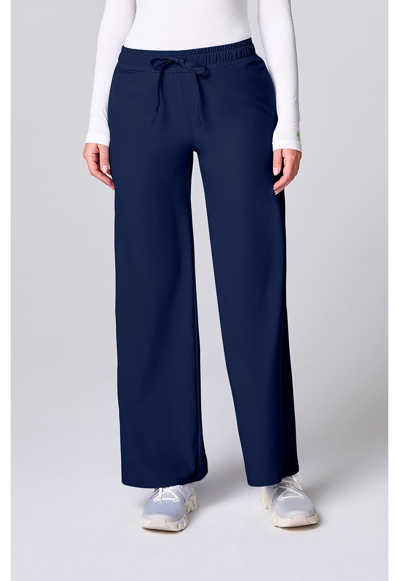 Navy - Med Couture Insight Women Scrub Pants - Front View
