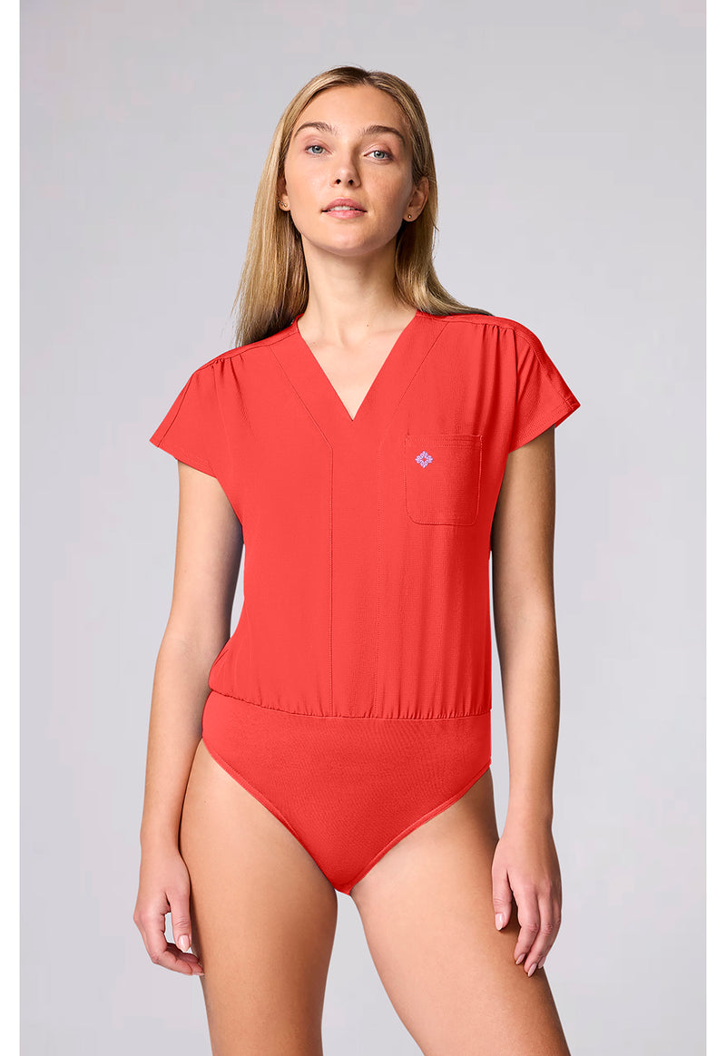 One In A Melon - Med Couture AMP Women Scrub Top - Front View