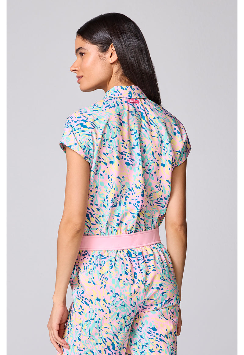 TUTTI FRUITTI TIGER - Printed Dolman Wide Leg Jumpsuit (Back)