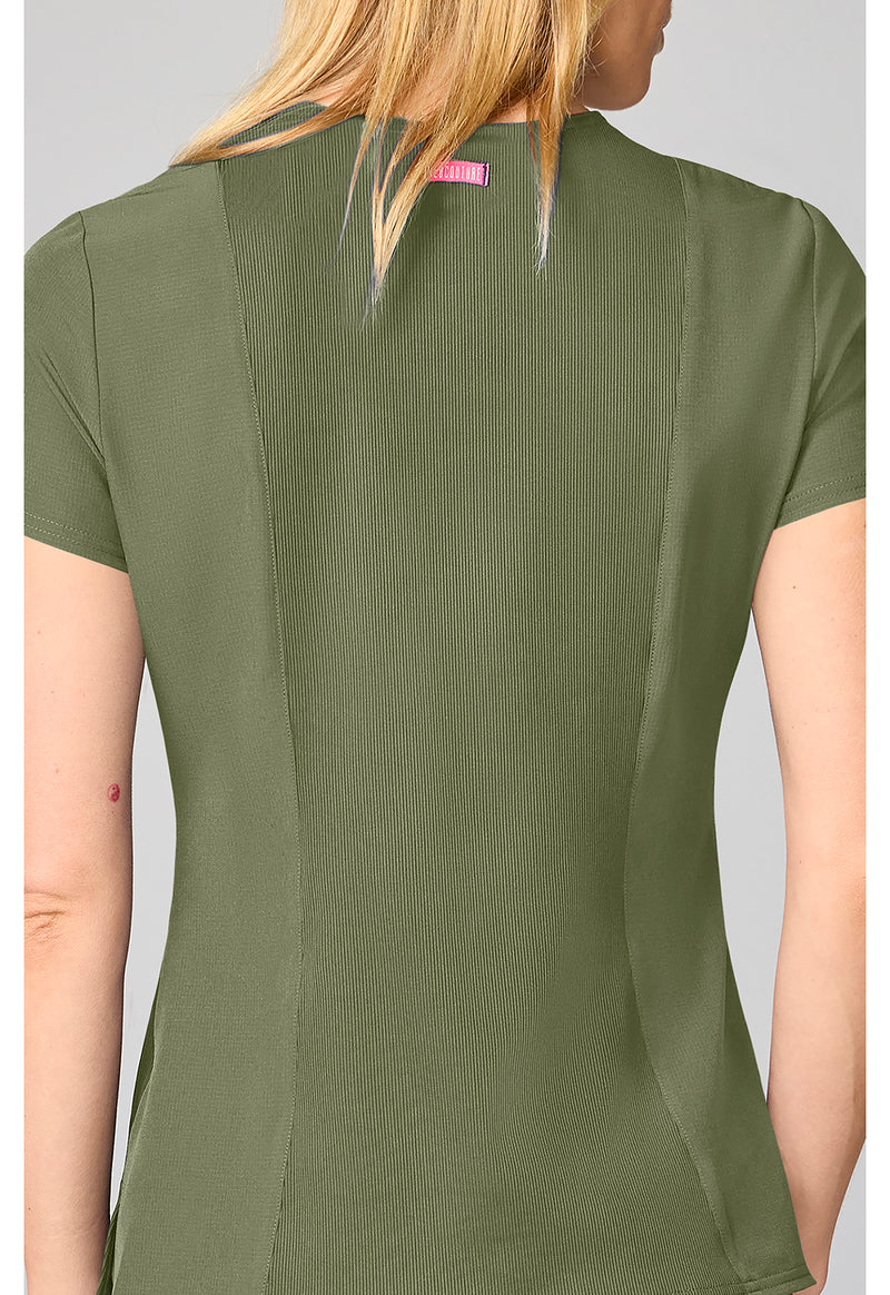 Olive - Four Pocket Round Neck Top (View 4)
