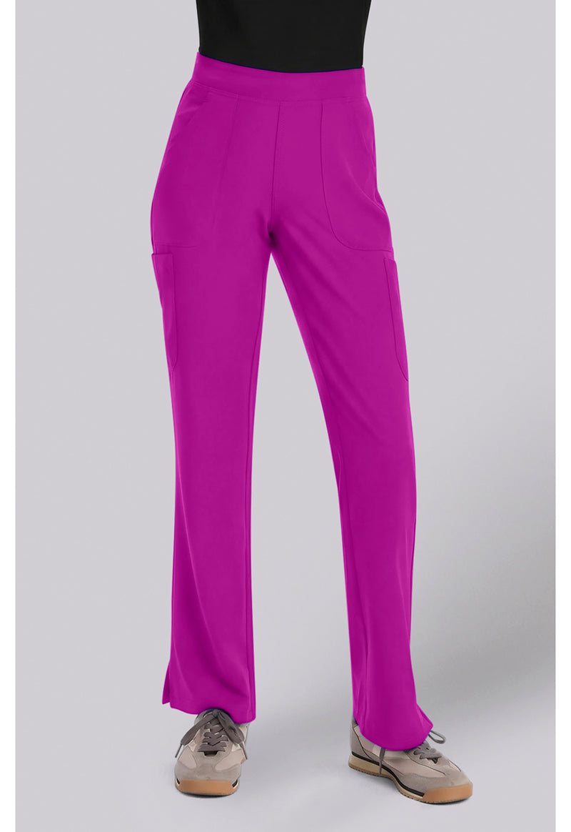 Back to the Fuschia - Med Couture Insight Women Scrub Pants - Front View