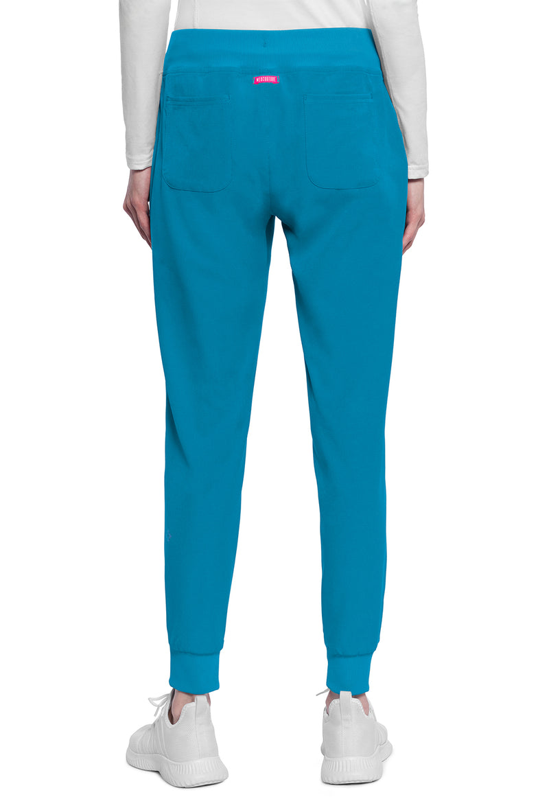 Hyper Blue - Med Couture AMP Women Scrub Pants - Back View