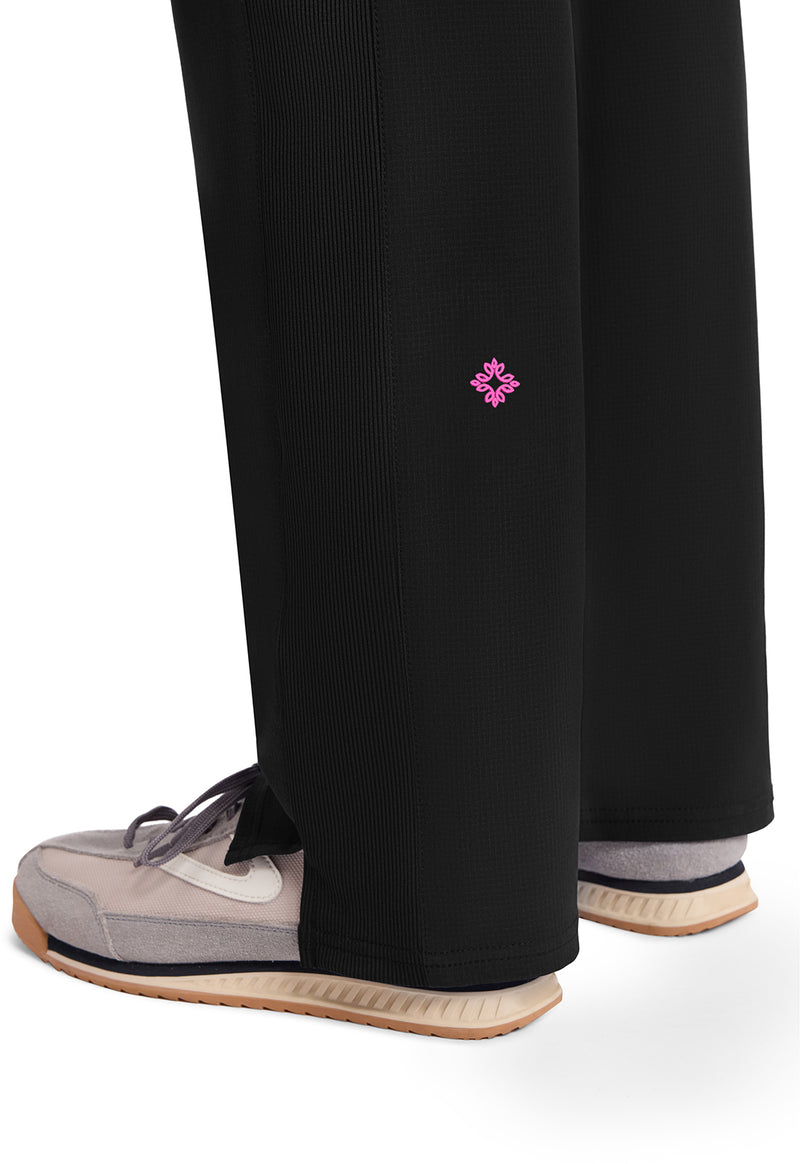 Black - Women's Straight Leg Pull-On Scrub Pants (View 3)