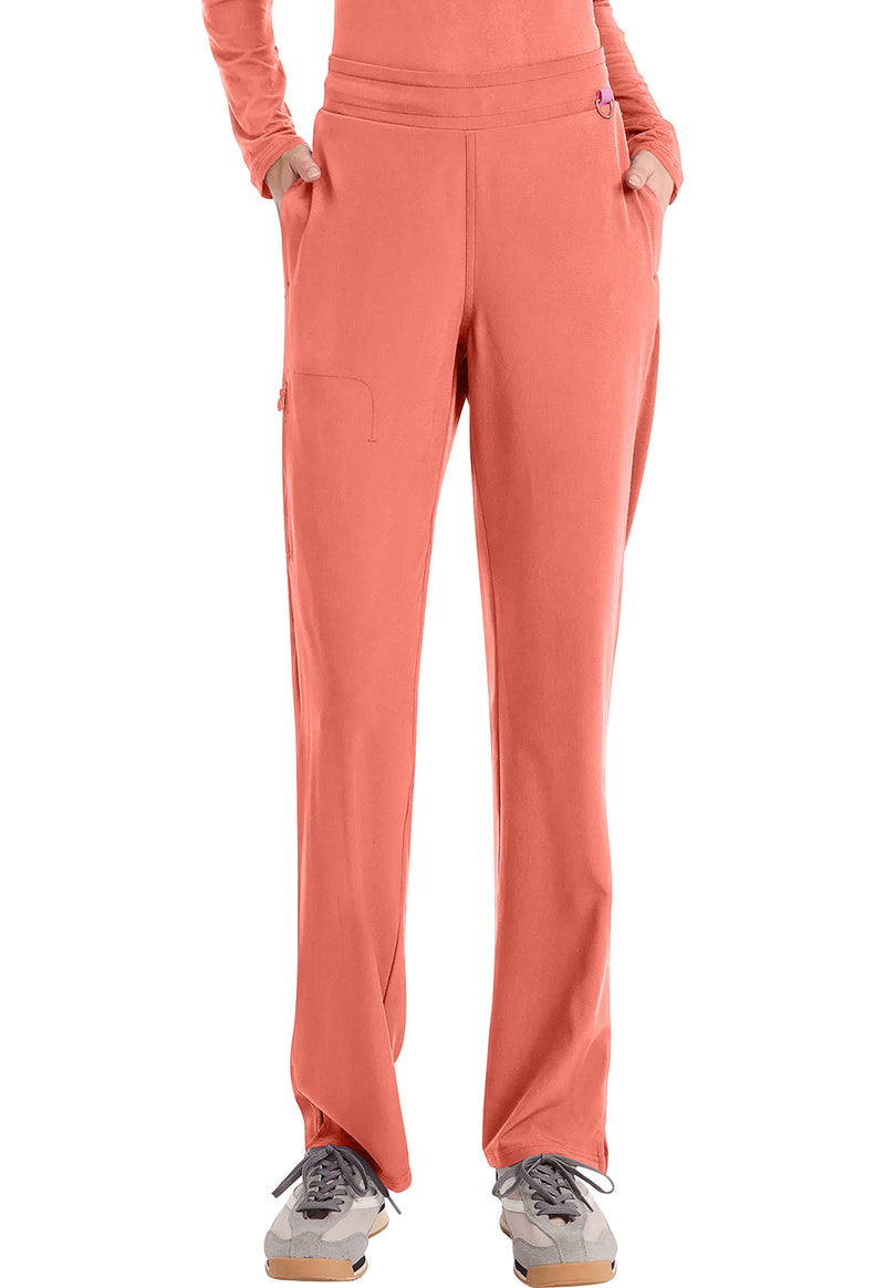 Coral Fusion - Med Couture AMP Women Scrub Pants - Front View