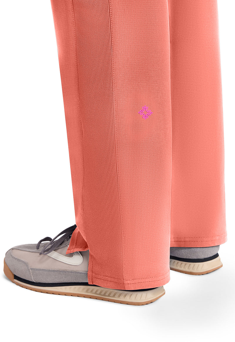 Coral Fusion - Women's Straight Leg Pull-On Scrub Pants (View 3)