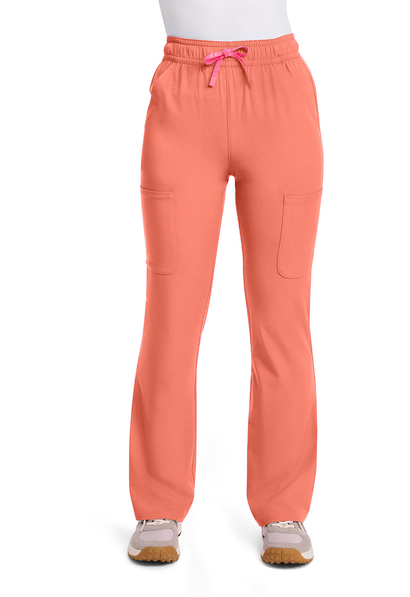 Coral Fusion - Med Couture AMP Women Scrub Pants - Front View