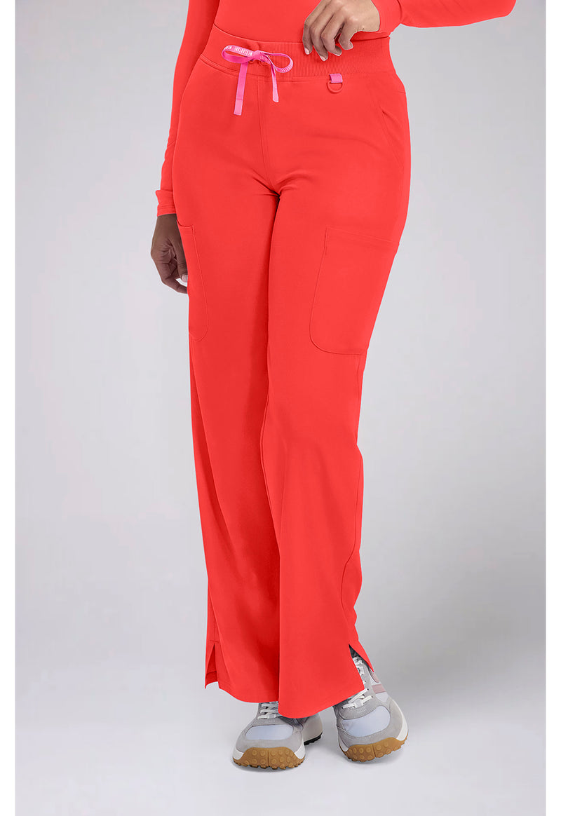 One In A Melon - Women's Wide Leg Pull On Scrub Pants (View 2)