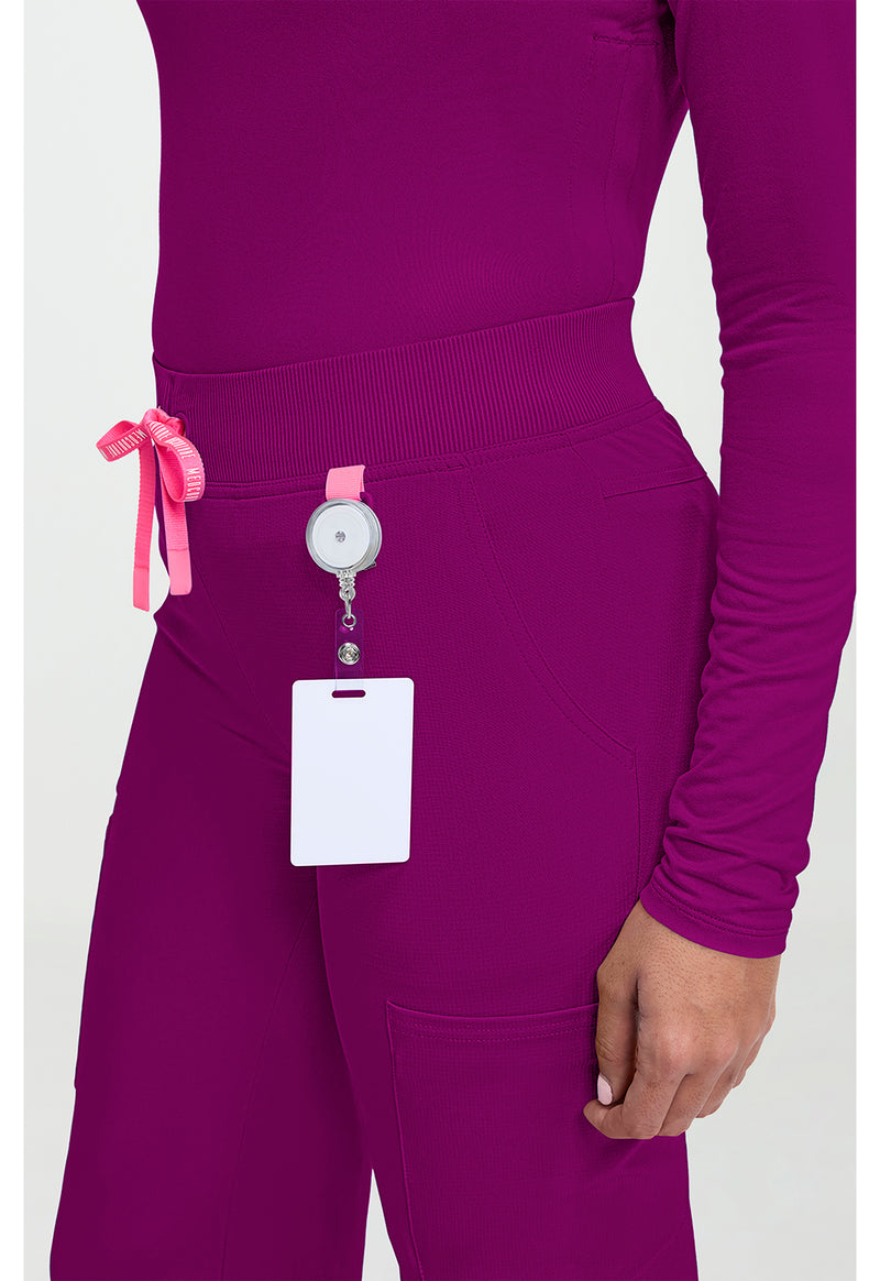 Plum Royale - Women's Wide Leg Pull On Scrub Pants (View 3)