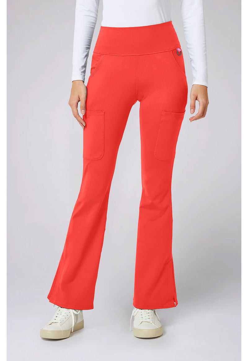 One In A Melon - Med Couture AMP Knit Women Scrub Pants - Front View