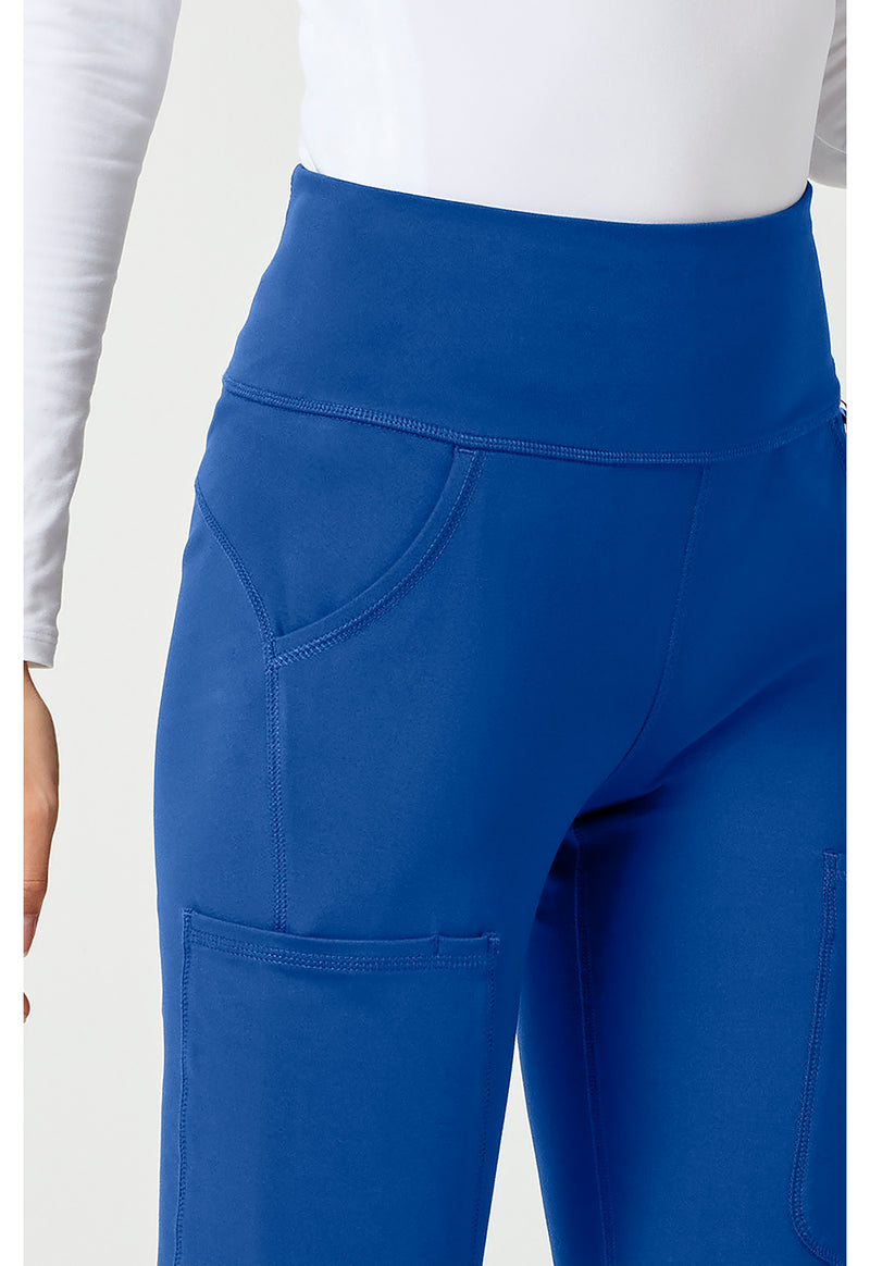 Royal - Women's Flare Leg Yoga Scrub Pants (View 3)