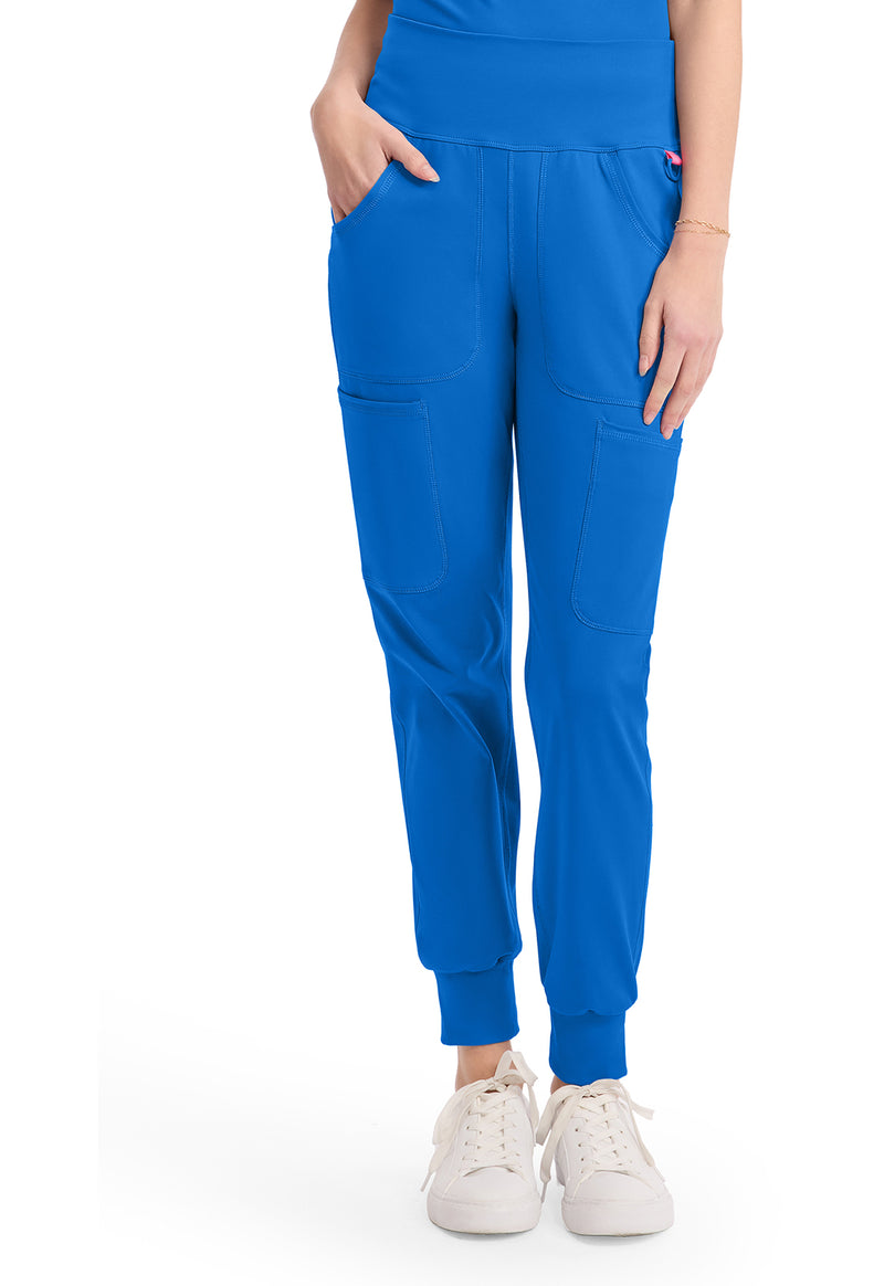 Royal - Med Couture AMP Knit Women Scrub Pants - Front View