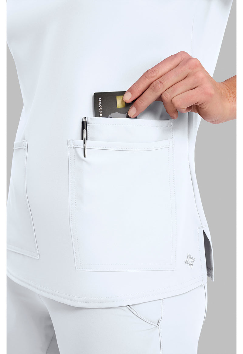 White - 3 Pocket Top (View 2)