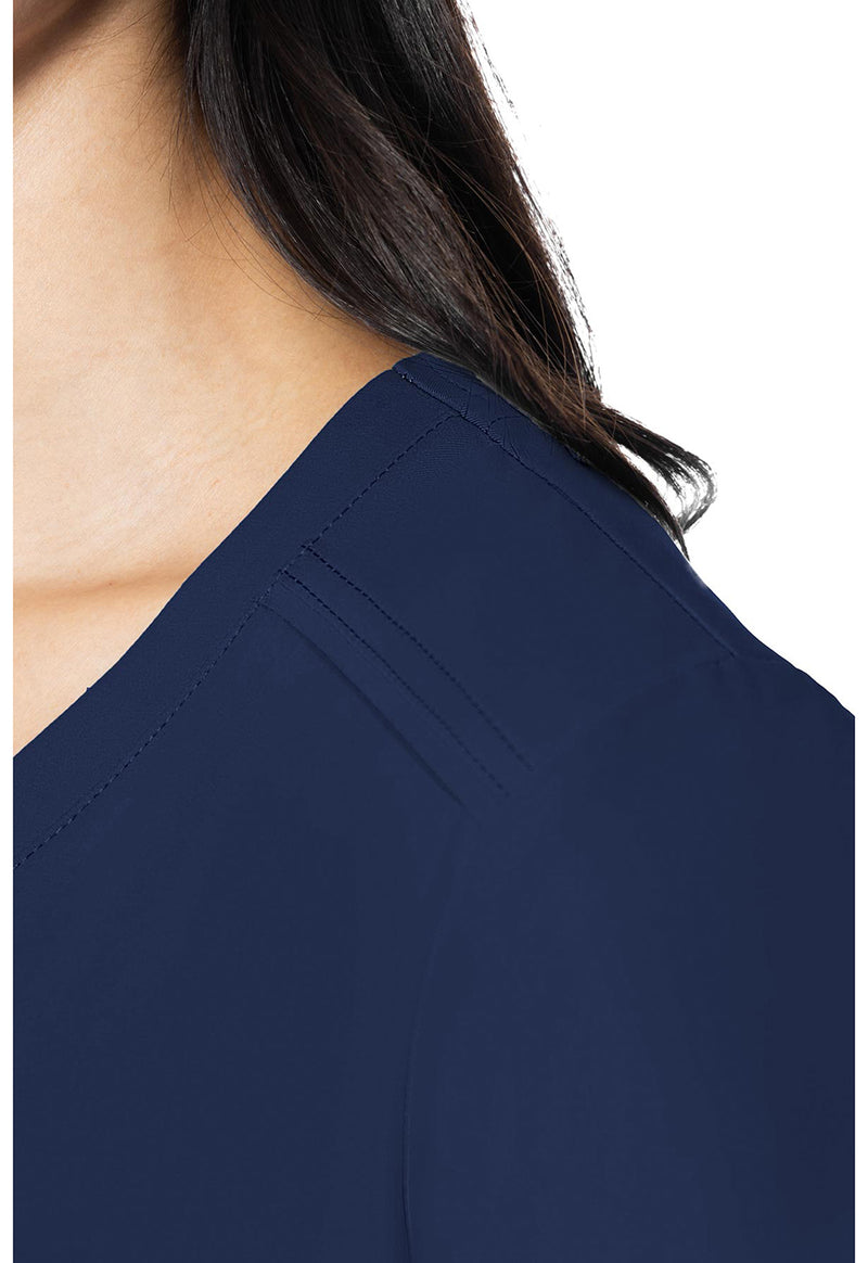 Navy - Women's 3 Pocket Scrub Top (View 2)